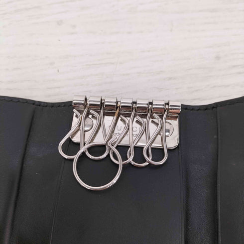 グッチ GUCCI GGスプリーム ウェビングライン シェリーライン 6連 キーケース GG型押し メンズ