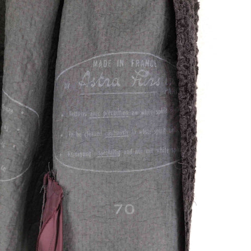 Astra fur フランス製 astrakhan coat アストラカンコート レディース