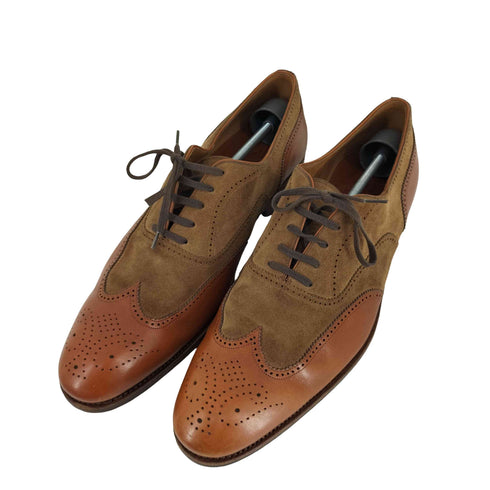 LA CORDONNERIE ANGLAISE スエード切替 ウイングチップ レザーシューズ import メンズ 9½