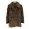 real fur jacket リアルファージャケット パイピングレザー バックベルト レディース