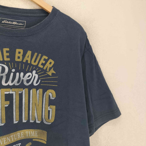 エディーバウアー Eddie Bauer ロゴプリントクルーネック S/S Tシャツ メンズ L