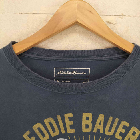 エディーバウアー Eddie Bauer ロゴプリントクルーネック S/S Tシャツ メンズ L