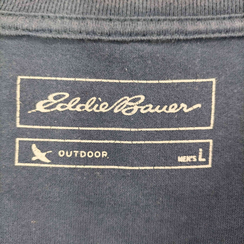 エディーバウアー Eddie Bauer ロゴプリントクルーネック S/S Tシャツ メンズ L