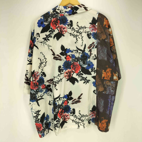 ケーエムケージャパンブランド KMK JAPAN BRAND 花柄 ドッキング 開襟 オープンカラー S/S シャツ メンズ JPN:L