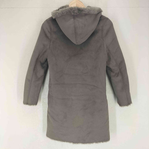 ユニクロ UNIQLO ムートンタッチフーデットコート レディース XS