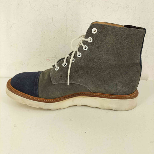 マークマクナイリー MARK MCNAIRY イングランド製 Vibram2トーン 切替レースアップスエードブーツ メンズ US:9