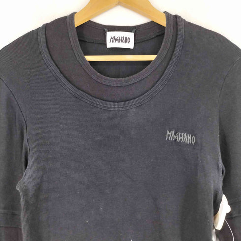 マリアーノ Magliano Trauma T-shirt レイヤードデザイン L/S カットソー メンズ