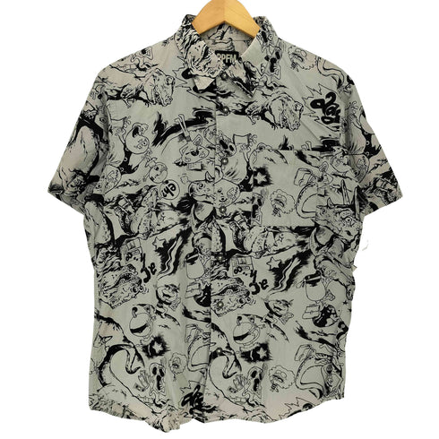 ピーピーエフエム PPFM コミックプリント ポケット S/S シャツ メンズ JPN:M