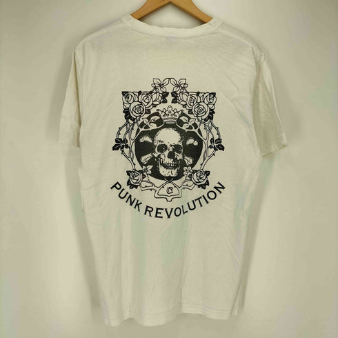 TVW スカル ラメプリント クルーネックTシャツ y2k メンズ 2L