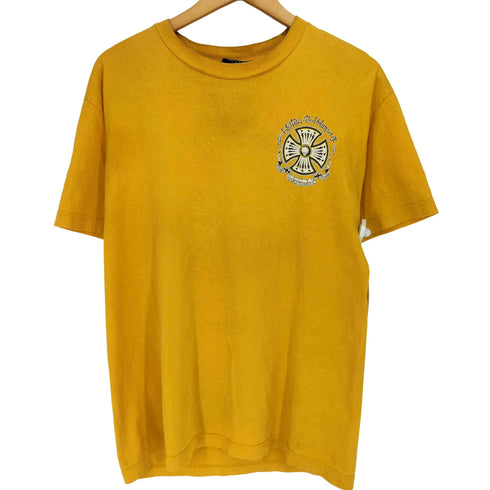 インディペンデント INDEPENDENT 00S MHSボディ Listen To Volume 4 Cross Gold Multi スカル アイアンクロス 両面プリント Tシャツ メンズ import:M