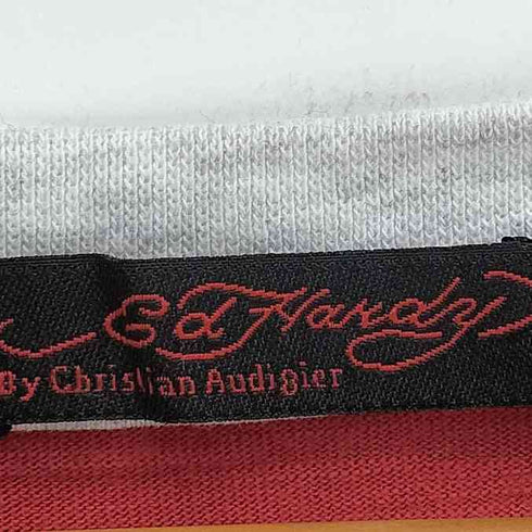 エドハーディー Ed Hardy 袖ロゴ ポケット ラグラン Tシャツ メンズ JPN:L