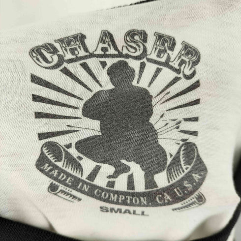 CHASER バンドプリント ラグランスリーブ Tシャツ メンズ JPN:S