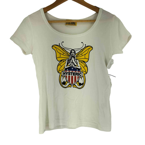 ヒステリックグラマー HYSTERIC GLAMOUR BUTTERFLY チビTシャツ レディース