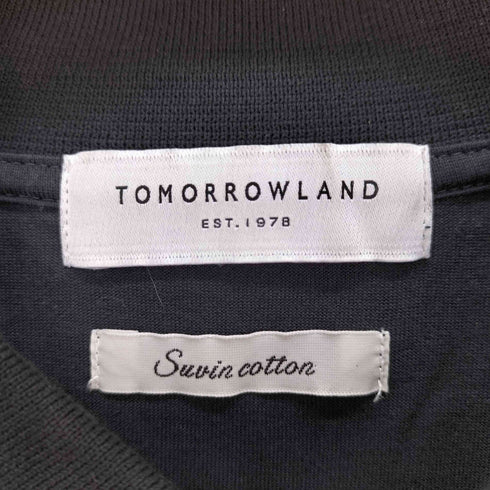 トゥモローランド TOMORROWLAND スビンコットンジャージー デザインポロシャツ メンズ JPN:M