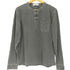 ストーンアイランド STONE ISLAND MADE IN ITALY イタリア製 ピグメントダイ ヘンリーネック L/S カットソー Tシャツ メンズ import:L