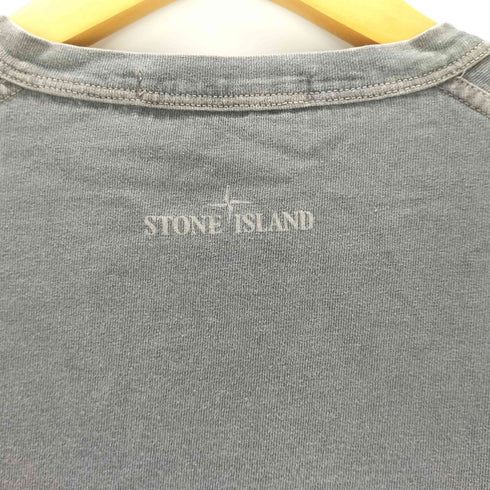 ストーンアイランド STONE ISLAND MADE IN ITALY イタリア製 ピグメントダイ ヘンリーネック L/S カットソー Tシャツ メンズ import:L