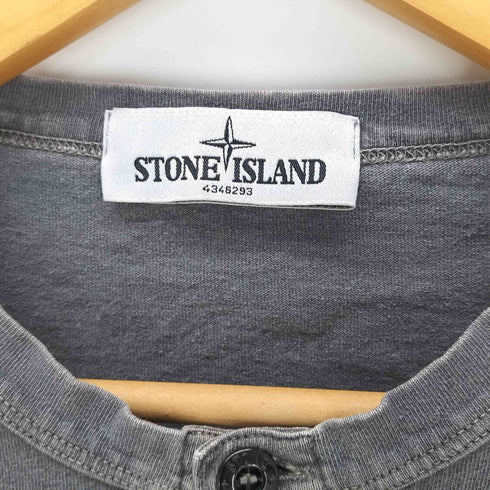 ストーンアイランド STONE ISLAND MADE IN ITALY イタリア製 ピグメントダイ ヘンリーネック L/S カットソー Tシャツ メンズ import:L