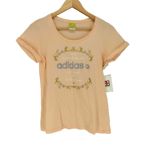 アディダス adidas NEO LABEL ラメ プリント 半袖 Tシャツ Y2K レディース M