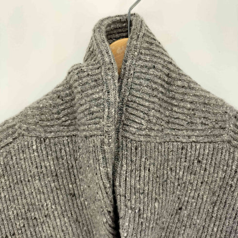 ブルックスブラザーズ BROOKS BROTHERS ホースボタン ネップ ショールカラー ウール カーディガン レディース import:L