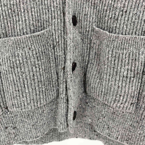 ブルックスブラザーズ BROOKS BROTHERS ホースボタン ネップ ショールカラー ウール カーディガン レディース import:L