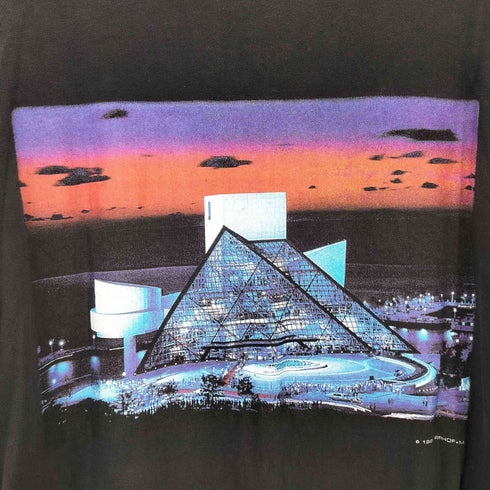 CRONIES 90S USA製 シングルステッチ 両面プリントクルーネックTシャツ メンズ import:L