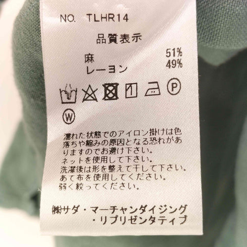 カマクラシャツ 鎌倉シャツ リネンレーヨン ノーカラーシャツ レディース FREE