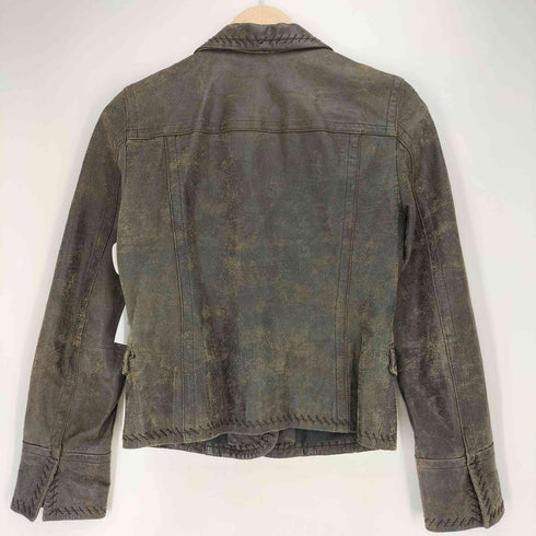 カルバンクラインジーンズ Calvin Klein Jeans 豚革 ピッグレザー 1B テーラードジャケット レディース import:M