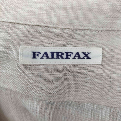フェアファクス FAIRFAX S/S 開襟 リネンシャツ メンズ JPN:L