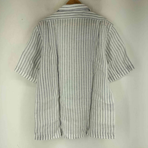 フェアファクス FAIRFAX S/S ストライプ 開襟 リネンシャツ メンズ JPN:L