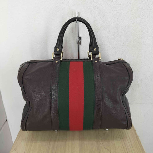 グッチ GUCCI シェリーライン レザー ボストンバッグ ハンドバッグ shelleyline leather bostonbag handbag レディース