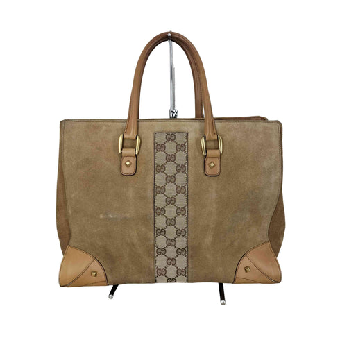 グッチ GUCCI GGキャンバス スエード トートバッグ GGcanvas suede tote bag レディース