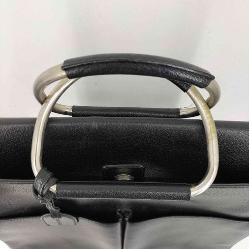 グッチ GUCCI オールド レザー メタルハンドル トートバッグ old leather metal handle tote bag レディース