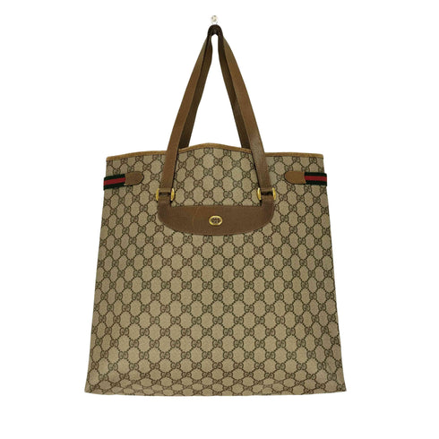 グッチ GUCCI オールド アクセコ GGスプリーム シェリーライン トートバッグ ハンドバッグ old GGsupreme totebag handbag レディース