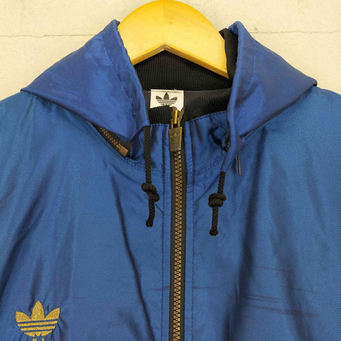 アディダス adidas 80S~90S デサント社製 胸ロゴ刺繍 ナイロンジャケット メンズ