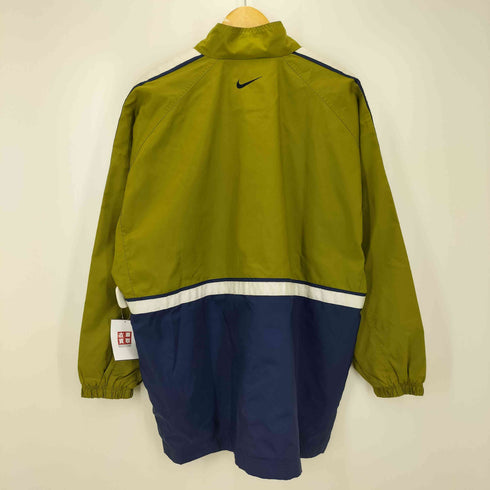 ナイキ NIKE 90S 白タグ ロゴ 刺繍 サイドライン ジップアップ ジャケット メンズ import:L
