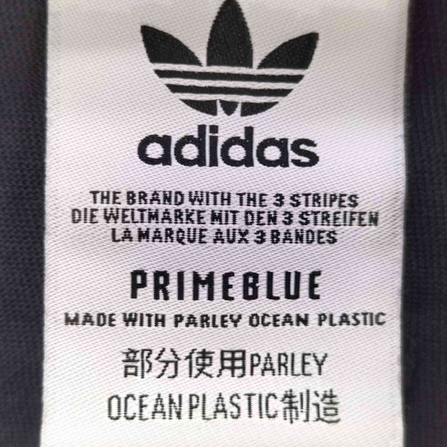 アディダスオリジナルス adidas Originals PRIMEBLUE トリコロール クロップド Tシャツ レディース M