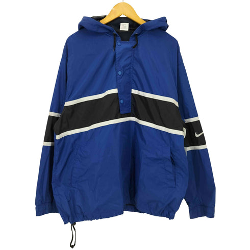 ナイキ NIKE 90S 銀タグ バイカラー ハーフジップ プルオーバー ジャケット メンズ import:M