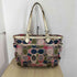 コーチ COACH マルチカラー シグネチャー トート バッグ ハンドバッグ multicolor signature tote bag hand bag レディース