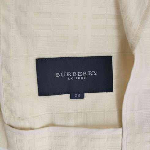 バーバリーロンドン BURBERRY LONDON スタンドカラー 総柄 コットン ジャケット レディース EUR:38