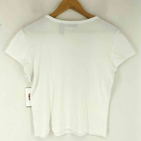 ダナキャランニューヨークジーンズ DKNY JEANS ラインストーンロゴ S/S Tシャツ レディース JPN:L