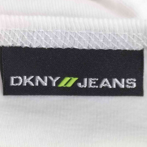 ダナキャランニューヨークジーンズ DKNY JEANS ラインストーンロゴ S/S Tシャツ レディース JPN:L