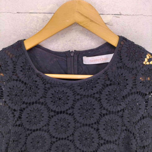 シーバイクロエ SEE BY CHLOE レース L/S ワンピース レディース 34