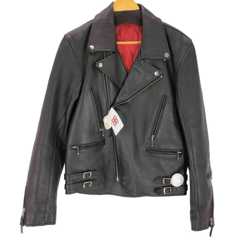 フリータ?ム FREEDOM GENUINE LEATHER ダブルライダースジャケット メンズ 42