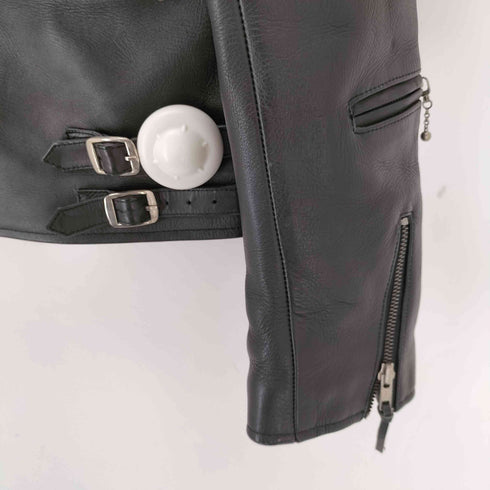 フリータ?ム FREEDOM GENUINE LEATHER ダブルライダースジャケット メンズ 42