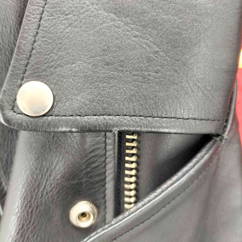 フリータ?ム FREEDOM GENUINE LEATHER ダブルライダースジャケット メンズ 42