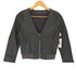 スピックアンドスパン Spick and Span lamb leather ラムレザーノーカラージャケット レディース 36