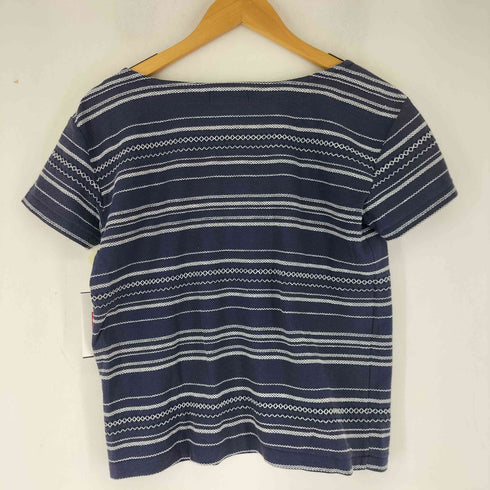 アイエスイッセイミヤケ I.S. ISSEY MIYAKE ボーダーデザイン S/S カットソー レディース