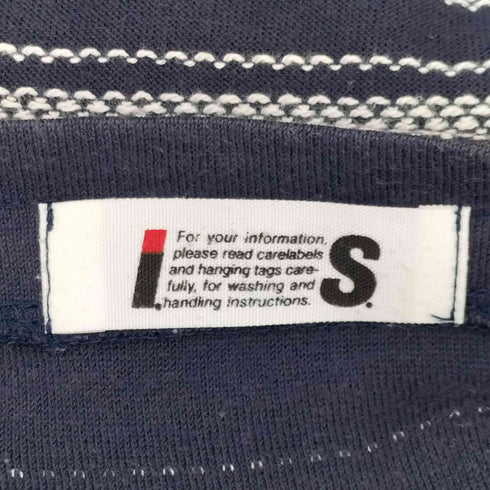 アイエスイッセイミヤケ I.S. ISSEY MIYAKE ボーダーデザイン S/S カットソー レディース