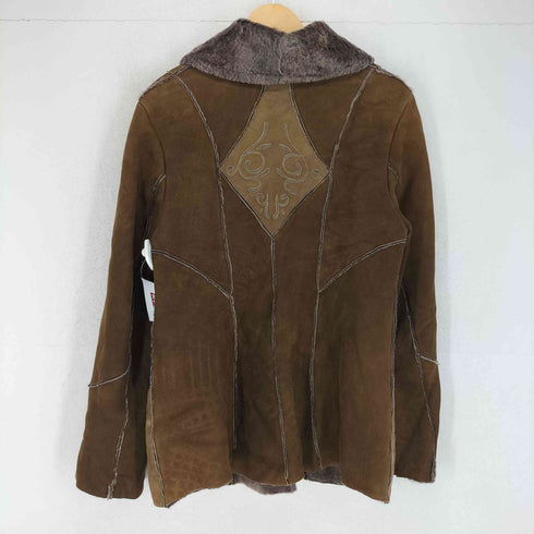 MEINDL lam leather ECHTES LEDER Lammfell 刺繍デザインムートンコート レディース 40