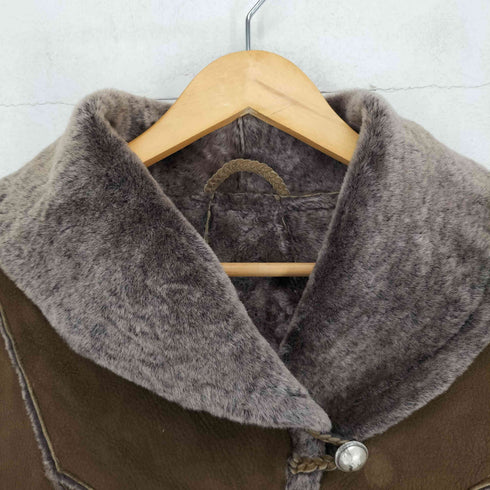 MEINDL lam leather ECHTES LEDER Lammfell 刺繍デザインムートンコート レディース 40